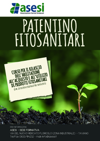 Asesi al via i corsi per i certificati obbligatori per la vendita, l’acquisto e la consulenza per l’impiego dei prodotti fitosanitari