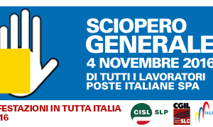 Uffici Postali chiusi, sciopero generale il 4 novembre. “Per fermare la privatizzazione di Poste Italiane. Per difendere in nostro futuro”