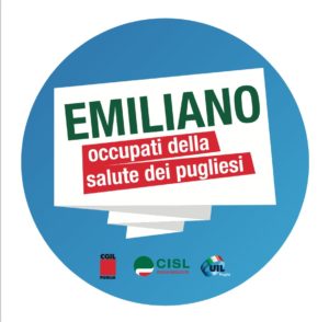 La Cisl di Lecce aderisce alla campagna “Emiliano occupati della salute dei pugliesi”