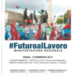 #FuturoalLavoro manifestazione nazionale Cgil, Cisl e Uil  9 febbraio Roma