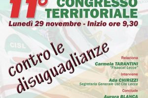 11° Congresso FISASCAT Cisl Lecce: Marcello Frassanito eletto Segretario Generale