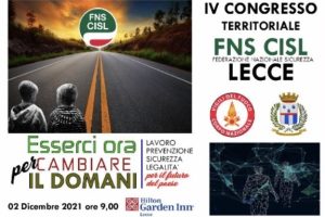 IV Congresso territoriale Fns Cisl Lecce,  Antonio Pellegrino eletto Segretario Generale