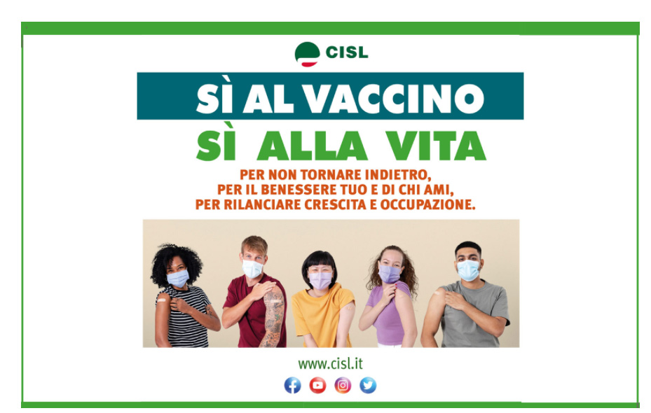 Prosegue l’impegno della CISL per la diffusione delle somministrazioni dei vaccini in ogni luogo di lavoro