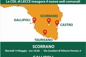 la Settimana della Prossimità: La Cisl di Lecce inaugura 4 nuove sedi comunali