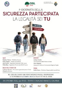 La legalità è una scelta di vita che si costruisce insieme.  Al via a Galatina la I Giornata della Sicurezza Partecipata